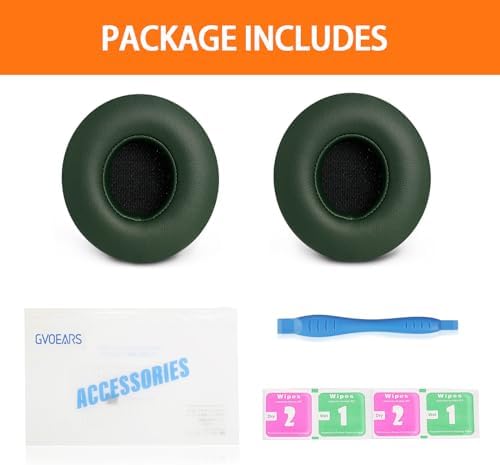 Upgrade Your Beats Solo 2 & 3 Experience with GVOEARS Premium Thicker Memory Foam Ear Pads – Exceptional Comfort & Noise Isolation, Durable 3 M Adhesive for Secure Fit, Stylish Grey Cushions for Enhanced Audio Performance and Long-Lasting Use – Perfect Headphone Accessories for Wireless & Wired Models