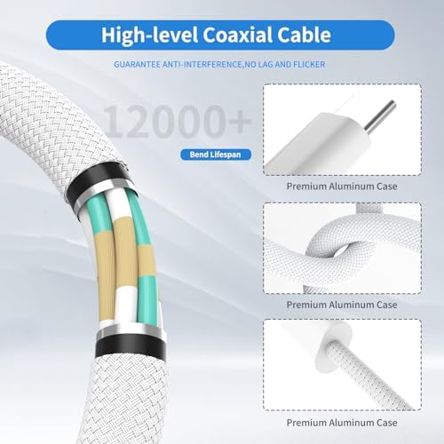 140W USB-C to Magnetic 3 Cable, Compatible with MacBook Pro (14/16-inch, 2023/2021)，MacBook Air 2022 M2, MacBook Pro 2023 M2 Pro & Max 14″ 16″ – 6.6ft – Enhanced Compatibility and Speed