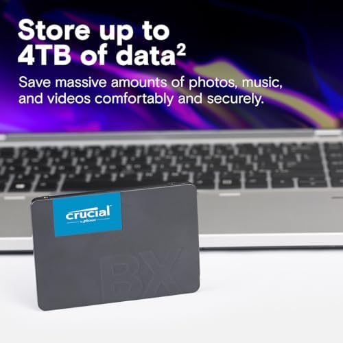 Elevate Your Computing Experience with Crucial BX500 240 GB 3 D NAND SATA 2.5-Inch Internal SSD – Lightning-Fast 540 MB/s Read Speeds for Superior Performance and Enhanced Compatibility Across Devices