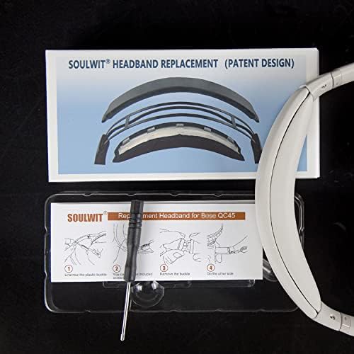 SOULWIT Premium Replacement Headband Pad Kit for Bose Quiet Comfort 45 (QC45), QC SE, and Wireless Headphones – Effortless DIY Upgrade in Stylish Blue for Enhanced Comfort and Performance