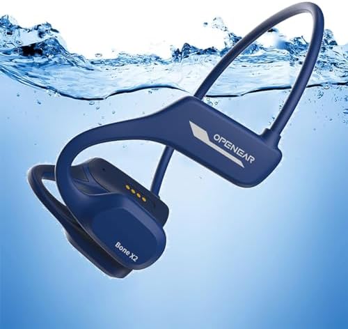 Revolutionary Bone Conduction Bluetooth Headphones – Open-Ear Waterproof Earbuds for Active Lifestyles, Perfect for Running and Swimming with Enhanced Device Compatibility and Superior Comfort
