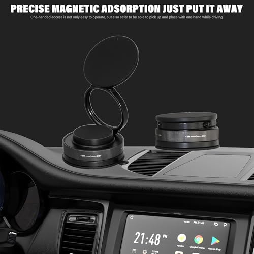 Maximize Your Driving Efficiency with the 360° Magnetic Phone Holder – Premium Suction Cup Car Mount for Every Smartphone – Effortless One-Handed Use & Superior Stability in Sleek Black – Perfect for Navigation & Hands-Free Communication