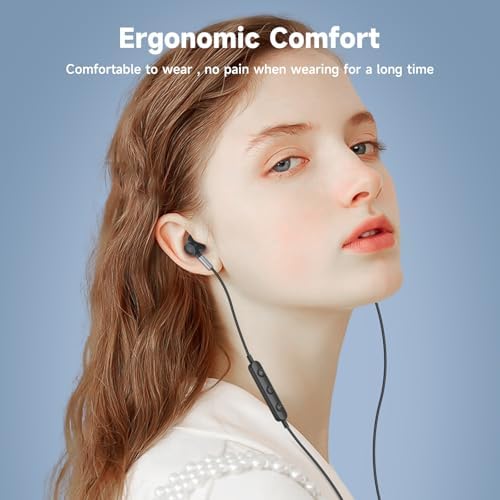 Ultimate Hi-Fi USB C Earbuds for i Phone & Samsung Galaxy – Premium Wired Headphones with Built-in Microphone, On-the-Go Volume Control, and Universal Compatibility for i Pad & Google Pixel – Durable Design for Audiophiles and Professionals Seeking Superior Sound Quality and Comfort