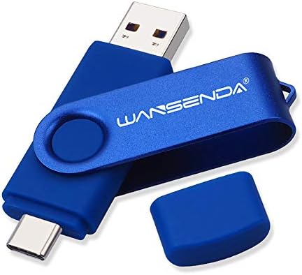Wansenda 128 GB USB C Dual Connector Flash Drive – High-Speed USB 3.0/3.1 Memory Stick for Effortless Data Transfer on Android, PC, and Mac – Compact and Durable Storage Solution for Photos, Videos, and Files