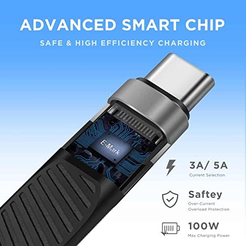 Ultra-Fast USB-C to USB-C USB4 Charger Cable – 5-Inch, 40 Gbps Data Transfer, 240 W Power Delivery, Thunderbolt 3/4/5 Compatible, Perfect for i Phone 15/16, i Pad, Mac Book, Samsung Galaxy, and More – Travel-Ready, Durable, High-Performance Cable for Enhanced Connectivity
