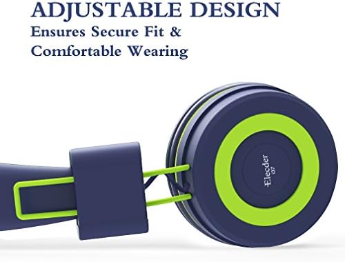 ELECDER i37 Foldable Kids Headphones – Lightweight, Adjustable On-Ear Wired Headphones in Vibrant Peach/Purple for School, Travel & Home Learning – Perfect Audio Companion for Young Learners & Teens with Comfortable Fit and Universal Device Compatibility