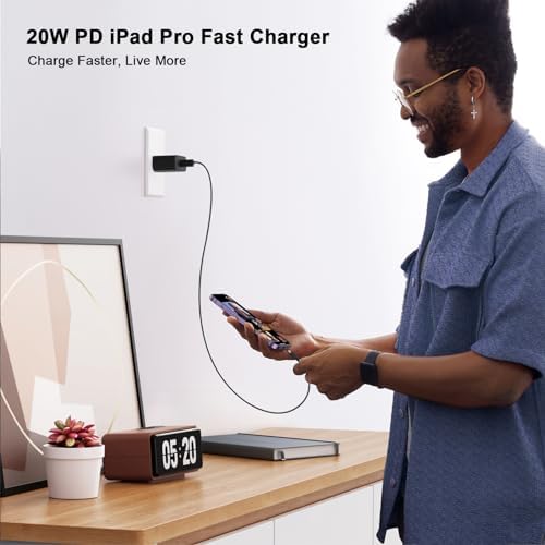 Power Up Your i Phone 16/15: 10 FT Fast Charging Cable Duo with 20 W USB-C Wall Chargers – Ultimate Connectivity for Your i Phone 16 Plus, Pro, Max, and 15 Series – Extended Reach and Rapid Charge Efficiency for On-the-Go Power Solutions