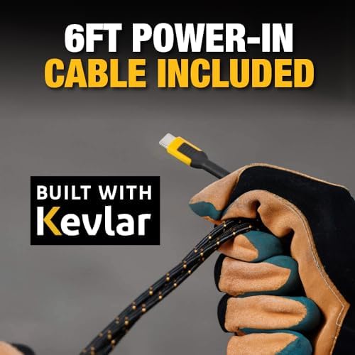 DEWALT Heavy Duty 10 W Fast Wireless Charging Pad – Ultimate Portable Charging Station for i Phone 16/15/14/13/12/11/X/8 Pro Max & Samsung Galaxy S22/S21 – Includes Type C Cable & AC Adapter for Seamless Compatibility – Perfect for Home & Office Use