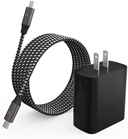 45 W USB-C Super Fast Charger for Samsung Galaxy Devices – Dual Pack with 6.6 ft Cable, Enhanced PPS/PD Wall Adapter for S25, S24, S23 Ultra, S22 Plus, and Galaxy Tab 8 – Ultimate Fast Charging Solution for Smartphones and Tablets