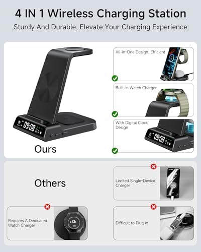 Ultimate 3-in-1 Wireless Charging Dock for Samsung: Fast Charge Galaxy S25 Ultra, Z Flip 7, and Galaxy Watch7 with Compact, Safe Design – Effortless Power-Up for Your Devices Anytime!
