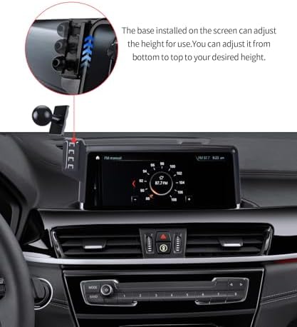 Wireless Charging car Phone Holder for BMW X1 2016-2022/BMW X2 2018-2023 Accessories 8.8-inch Screen Fixed Clip,360° Rotation car Phone Mount Compatible with MagSafe – Enhanced Compatibility and Speed