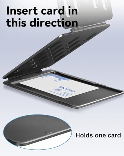 Magnetic Tri-Fold Cell Phone Stand for Desk, Adjustable Metal Phone Holder for Magsafe, Portable & Foldable Card Phone Mount for Recording, Office Small Stand for iPhone 16/15/14/13/12(Black) – Enhanced Compatibility and Speed