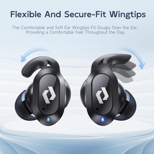 CYBERDOT Elite Wireless Earbuds: High-Performance Bluetooth Headphones with IPX7 Waterproof Technology, 64-Hour Playtime, and Immersive Stereo Sound for Gamers and Athletes – Built-in Mic & Convenient Wireless Charging Case for i Phone & Android Users