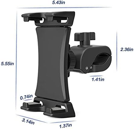 Versatile Tablet Stand & Bike Phone Holder for Indoor Gym – Universal Mount for Treadmills, Spinning Bikes, and Microphones – Compatible with i Pad Pro, i Pad Mini/Air & Smartphones (4.7″-12.9″) – Enhance Your Workout Experience with Adjustable Viewing Angles and Secure Stability
