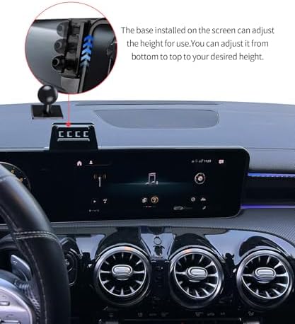 Wireless Charging car Phone Holder for Mercedes Benz CLA-Class 2020-2025/GLB-Class 2020-2025 GLA-Class 2021-2025/A-Class 2019-2022/EQB 2022-2025 Accessories 10.25 inch Screen Fixed Clip – Enhanced Compatibility and Speed