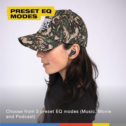 Skullcandy Smokin’ Buds Wireless Earbuds – Premium Bluetooth Headphones with Enhanced Noise Isolation, 20-Hour Playtime, IPX4 Sweat-Resistant Design – Ideal for Fitness Enthusiasts and Seamless Hands-Free Communication on i Phone & Android Devices