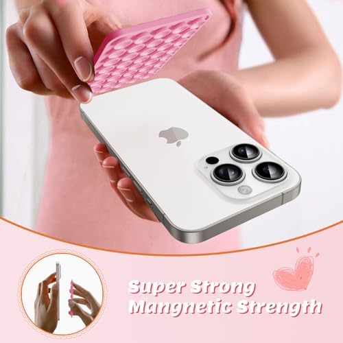 Transform Your Content Creation with the Ultimate Magnetic Phone Mount for Mag Safe Cases – Versatile Silicone Holder for i Phone & Android, Perfect for Selfies, Vlogging, and Shower Streaming – Trendy Light Blue Accessory for Tik Tok Creators and Influencers Seeking Effortless Hands-Free Use