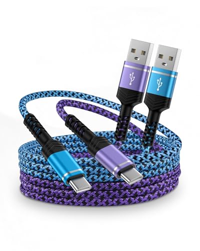 [6FT 5-Pack]USB A to USB C Cable, 60W USB Type C Fast Charging Cord, USB C Cable Compatible with iPhone 16e/16Pro/15/15Pro, Galaxy S24 Ultra, S24+, S23, Z Fold6, Google Pixel 9 Pro XL/9 Pro/9, Switch – Enhanced Compatibility and Speed