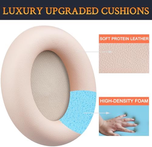 Elevate Your Audio Experience with SOULWIT Deep Brown Replacement Earpads for Beats Studio Pro Wireless Headphones – Luxurious Protein Leather Cushions with Advanced Noise Isolation Foam for Unmatched Comfort and Enhanced Sound Quality