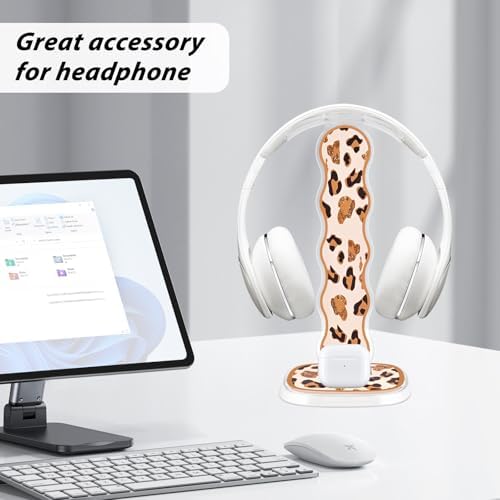 CamyCosy Headphone Holder for Desk, Gaming Headset & Earphone Stand with Tulip Flowers Pattern – Enhanced Compatibility and Speed