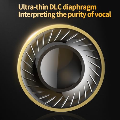 Professional CCA CRA PRO In-Ear Monitor Headphones – Unmatched Audio Clarity with Advanced DLC Diaphragm Dynamic Driver for Deep, Resonant Bass – Ideal for Musicians, DJs, and Sound Engineers – Ultra-Lightweight Design for Long-Term Comfort and Broad Device Compatibility for Studio and Live Performances