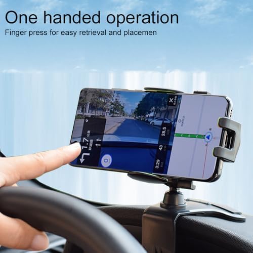 Revolutionary 360° Rotatable & Retractable Car Phone Holder – Adjustable Multifunctional Rearview Mirror Mount for All Mobile Devices with Secure Four-Clamp Design for Enhanced Safety and Convenience