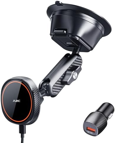 Mag Safe Wireless Car Charger for i Phone 12-16 Series – Advanced Fast Charging Suction Cup Mount for Effortless Travel and Universal Compatibility