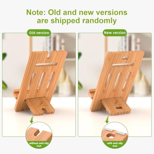 Pezin & Hulin Eco-Friendly Bamboo Adjustable Tablet Stand – Premium Multi-Angle Holder for i Pads, Smartphones, and E-Readers (Fits Devices 4.7″ to 13″) – Transform Your Workspace with Stylish Comfort and Enhanced Viewing Experience