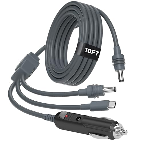 10 FT 3-in-1 Starlink Mini Power Cable – High-Speed USB-C to DC Charger with Car Adapter, Versatile Waterproof Design for Seamless Connectivity and Enhanced Compatibility