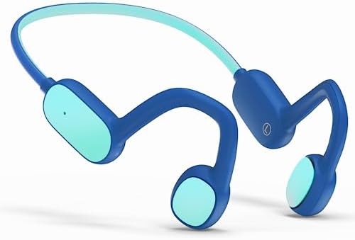 Revolutionary Bluetooth 5.2 Kids Headphones – Safe 85 d B Volume Limiting with Open Ear Design, IPX5 Waterproof for All Adventures, 20 Hours Playtime, Superior Stereo Sound with Built-in Mic – Perfect for School & Playtime in Chic Pink