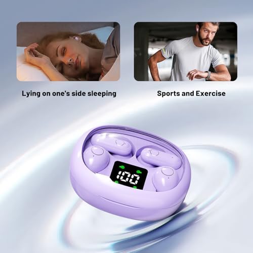 Khaki Bluetooth Earbuds – Ultra-Compact Noise Cancelling Headphones for Unmatched Comfort in Sleep, Sports & Work – Dual Pair Functionality with Invisible Design for Discreet All-Day Wear – Long Battery Life & Instant Bluetooth Connectivity for Seamless Audio Experience