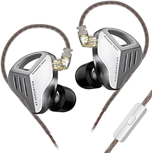 Experience Unmatched Audio Fidelity with Keephifi KZ ZVX In-Ear Monitor Earphones – 10 mm Dual Cavity Dynamic Driver, Premium Metal Shell, Detachable 2-Pin Silver-Plated Cable, and Integrated Mic for Audiophiles and Musicians – Superior Sound Quality and Comfortable Fit for All-Day Listening