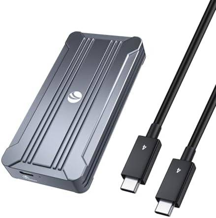 High-Speed M.2 NVMe SSD Enclosure with USB C Adapter – 10 Gbps Transfer Rate, UASP & Trim Support for M-Key (B+M Key) SSDs (2230/2242/2260/2280) – Portable, Durable Solution for Data Backup & Storage Expansion