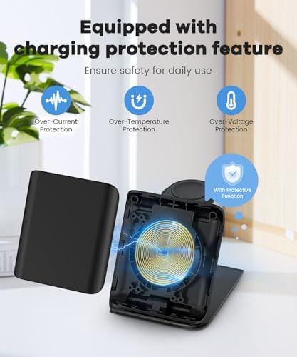 Ultimate Fast Wireless Charging Station for Samsung Galaxy Z Flip Series & Motorola Razr+ – 2-in-1 Foldable Travel Charger with PD 20 W Adapter, Sleek White Design for On-the-Go Convenience – Enhanced Speed & Compatibility for Modern Lifestyles