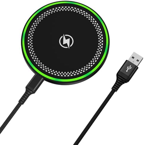 Ultimate 15 W Fast Wireless Charging Pad for Google Pixel 9 Pro, Samsung Galaxy S25 Series, and i Phone 16 – Case-Friendly, Non-Slip Design with Smart Safety Features for Efficient Power Delivery and Device Protection