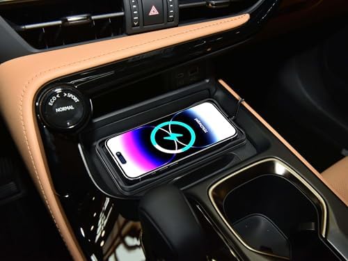 LANSEMKU 15 W Wireless Car Charger Pad – Sleek Anti-Slip Design for Seamless Charging on the Go – Compatible with i Phone 16/15/14/13/12 Pro Max & Samsung S23/S22/S20 – Fast Charging Solution with 30 cm Cable – Elevate Your Driving Experience with Enhanced Compatibility and Convenience