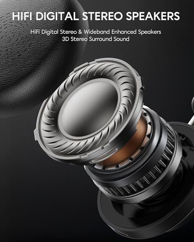 Revolutionary Bluetooth 5.3 Wireless Headset with Noise-Canceling Microphone – Experience Enhanced HD Sound Quality for Superior Calls and Immersive Music on PC, Laptop, i Phone, and Zoom – Ideal for Professionals and Everyday Audiophiles