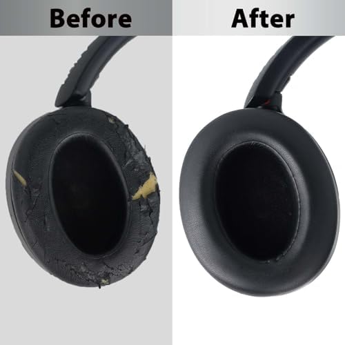 Upgrade Your Sony WH-XB910 N Headphones with Premium Memory Foam Earpads – Noise-Canceling Cushions Featuring Secure Buckle Design for Ultimate Comfort and Sound Isolation in Black – Perfect Replacement for Wired & Wireless Audio Enjoyment