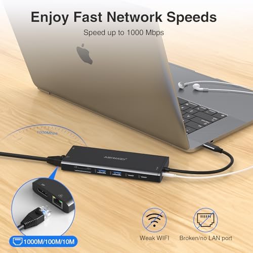 Transform Your Workspace with the Ultimate 14-in-1 USB-C Docking Station – Elevate Productivity with Dual Monitor Support, 2 HDMI & Display Port Outputs, 7 Versatile USB Ports, Stable Ethernet Connectivity, and Audio Output – Ideal for Dell, HP, Lenovo Think Pad & Surface Laptops – Sleek Silver Design for Professional Environments