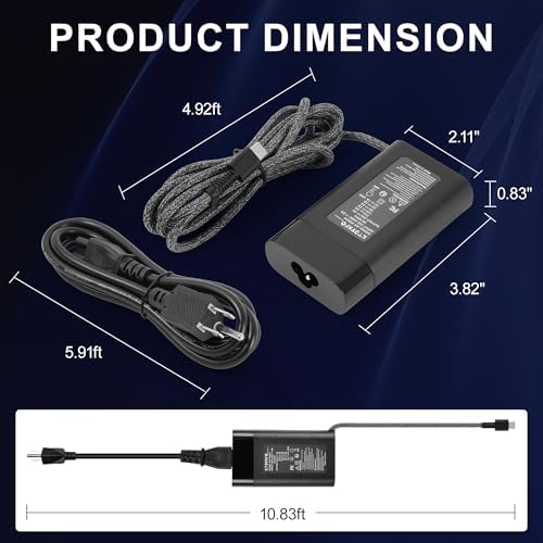 65 W Compact USB-C Charger for HP Laptops – Rapid Power Delivery with Intelligent Safety Features – Lightweight Travel Adapter for HP Envy, Elitebook, Spectre x360, and More – Versatile Output Options (5 V-20 V) for Maximum Efficiency – Reliable Over-Current, Over-Voltage & Short Circuit Protection – Ideal for On-the-Go Professionals and Students – Durable Design Ensures Long-Lasting Performance – Effortless Compatibility with Multiple HP Models Including Probook, Chromebook, and Zbook Firefly – Your Essential Companion for Seamless Connectivity and Productivity – Backed by Comprehensive After-Sales Support for Worry-Free Experience