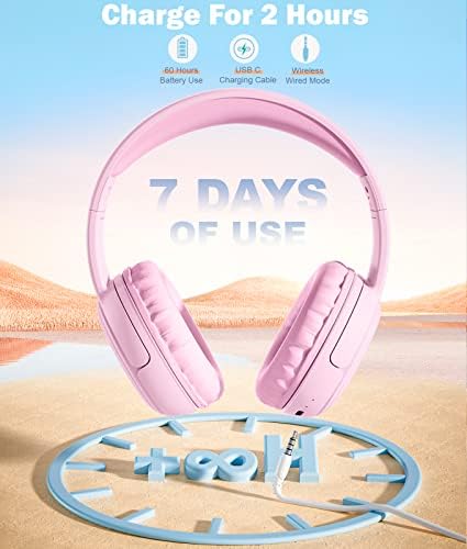 Premium Kids Over-Ear Headphones with Built-In Microphone – Safe Volume Control, Lightweight Dark Green Design for Online Learning & Travel, HD Sound Quality, Collaborative Audio Sharing Feature for Enhanced Learning Experiences