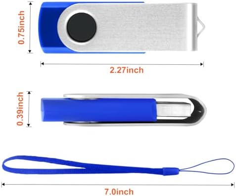 Maximize Your Data Storage with the 10-Pack 8 GB USB Flash Drives – Swivel Design for Easy Access and Enhanced Compatibility, Ideal for Personal and Professional Use, Fast USB 2.0 Transfer Speeds, Perfect for Backups and File Sharing