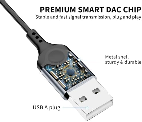 Transform Your Audio Experience with ASKUBSKU Pink USB Wired Headset: 7.5 Ft Premium Earbuds Featuring Advanced Noise-Canceling Microphone for PC – Perfect for Gaming, Remote Work, and Extended Comfort with Ergonomic Design and Instant Mute Control