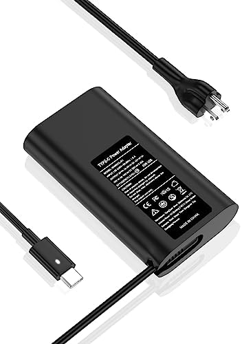 TSKYBEAR Universal 65 W USB-C Laptop Charger for Dell – Compact & Efficient Replacement Power Adapter for Latitude, XPS, Inspiron & Chromebook Models – Fast Charging Solution with Enhanced Compatibility – Ideal for Travel and Everyday Use