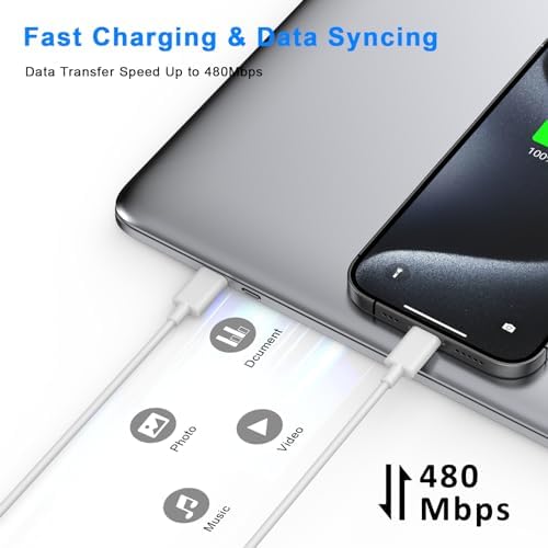 Power Up Your i Phone 16/15: 10 FT Fast Charging Cable Duo with 20 W USB-C Wall Chargers – Ultimate Connectivity for Your i Phone 16 Plus, Pro, Max, and 15 Series – Extended Reach and Rapid Charge Efficiency for On-the-Go Power Solutions