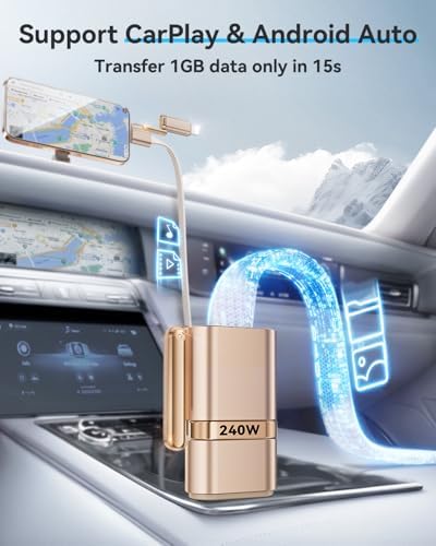 SHEZI 4-in-1 USB C to Lightning Charging Cable – 60 W Fast Charge & Data Sync for i Phone, i Pad, Samsung & Mac Book – 5 FT Multi-Device Travel Charger, Compatible with Apple Car Play & Android Auto, Durable White Design for Ultimate Versatility