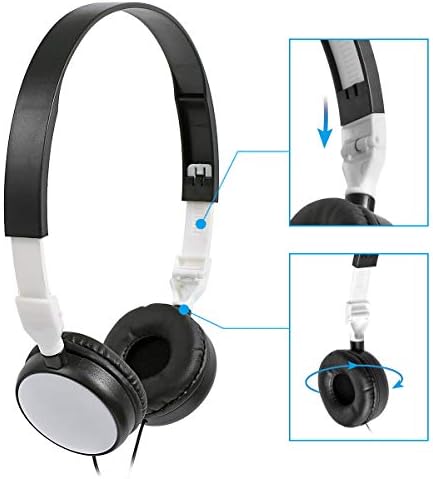 Elevate Educational Engagement with 10-Pack Colorful Classroom Headphones for Kids – Foldable, Lightweight, and Device-Compatible – Ideal for Schools, Libraries, and Interactive Learning Environments – Durable Multi-Color Headsets for Enhanced Focus and Fun