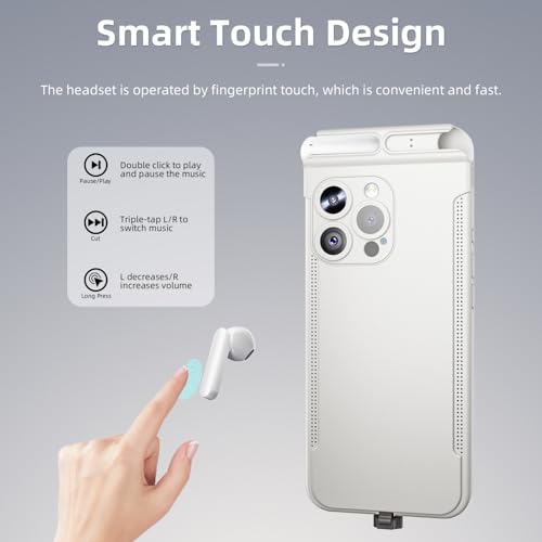 MATIS Bluetooth 5.3 Wireless Earbuds – Ultra-Light IPX5 Waterproof In-Ear Headphones with Built-in Microphone for Superior Call Clarity, Extended Connectivity Range, and Unparalleled Comfort – Ideal for Active Lifestyles and High-Fidelity Sound with i Phone 15 Pro Max Compatibility