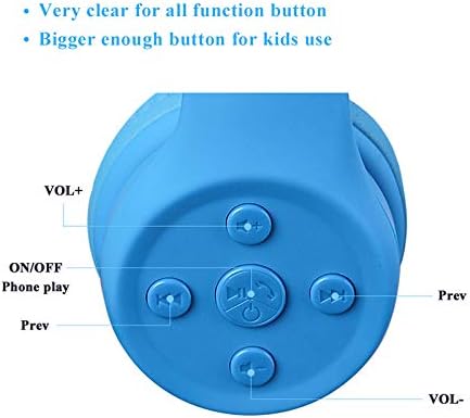 Light Blue Kids Bluetooth Headphones – Safe 93 d B Volume Limitation for Ear Protection – Foldable & Travel-Friendly Design – Built-in Microphone for Hands-Free Calls – Comfortable Wireless Headphones for Toddlers and Children – Perfect for School, Home, and Fun Activities