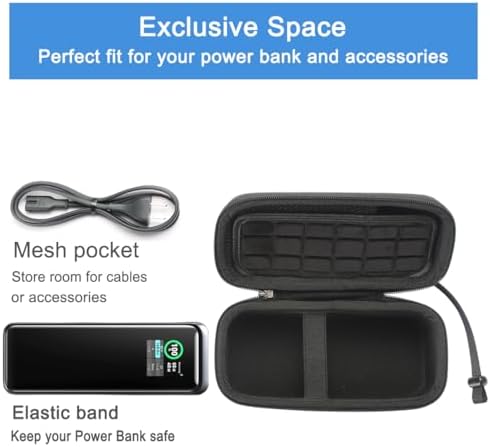 RAIACE Premium Hard Travel Case for Anker Power Bank 27650 m Ah 250 W – Ultimate Protection and Portability in Elegant Gray – Lightweight, Shockproof Design for Safe Storage and Effortless Travel